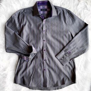 Zagiri Embroidered Button Down Long Sleeve Shirt